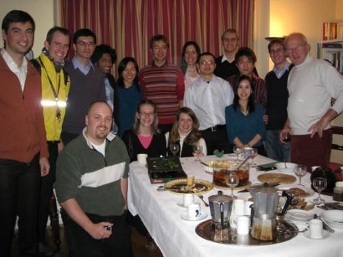 Christmas social 2008 Members of the PFG at the Chrismas social 2008, held at Prof. Mackley's home