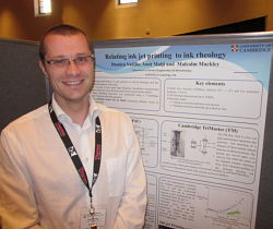 damien poster Damien with his poster at the conference