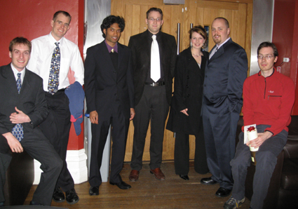 david leaving David and other members of the Polymer Fluids Group at a formal hall dinner before he left.
