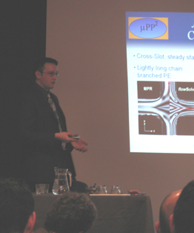 david mupp2 oxford David giving his presentaion on cross-slot flow