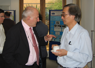malcolm mupp2 oxford Prof. Mackley in discussion with Dr Choon Chai