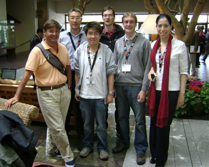 Monterey conference Members of the PFG at the conference with Prof. Paco Chinesta