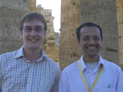 Tim and Ashish Tim Lord with former group member Ashish Lele at the conference