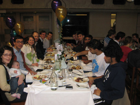 Thanksgiving lunch PFG members at the University'sThanksgiving lunch.