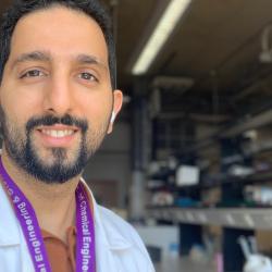 Mohammed Alawami in the lab