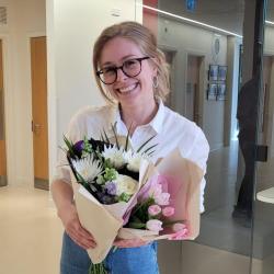 Anna Scheeder winner of 2026 Danckwerts Pergamon after her viva at CEB.